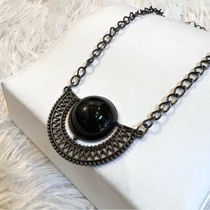 Long half pendant costume layering, necklace